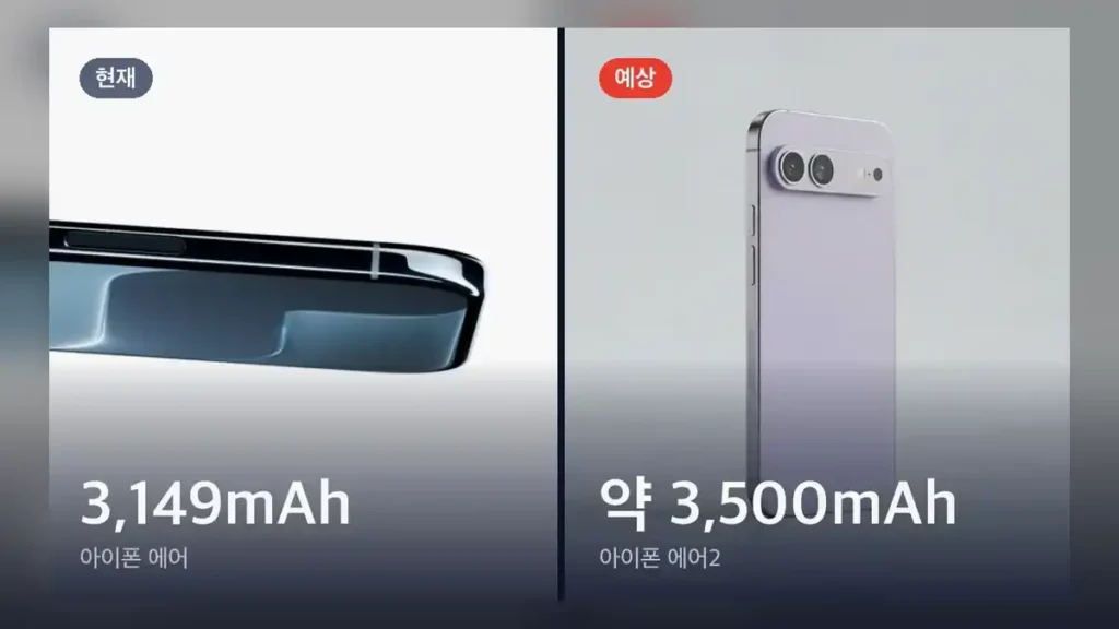 아이폰 에어2 출시 일정 전망