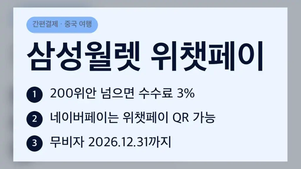 삼성월렛 위챗페이 보도 내용